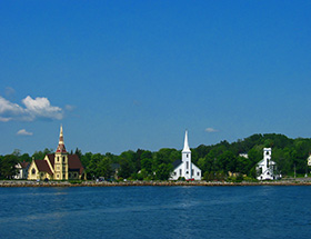 Three Christian churches in Nova Scotia