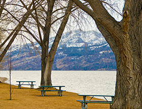 Lake Okanagan in winter