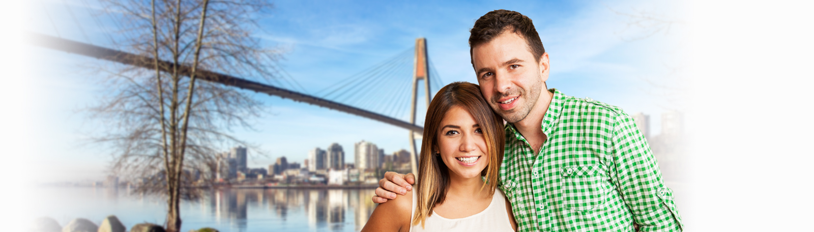 Happy couple in Surrey, British Columbia