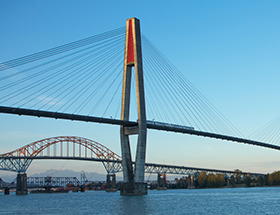 SkyTrain leaving Surrey