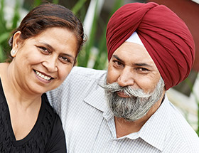 Sikh couple deeply in love