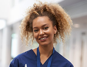 Beautiful nurse in uniform