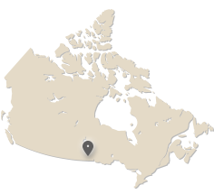 map of Canada showing Winnipeg locaton