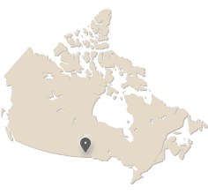 map of Canada showing Winnipeg locaton