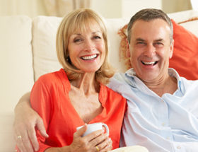 Older couple with a happy, healthy relationship