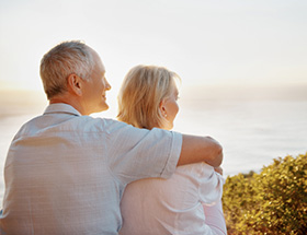 Widower and widow, dating each other