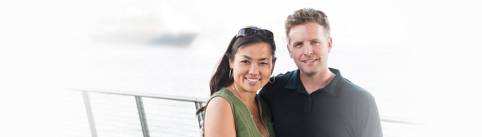 christian couple on a boat