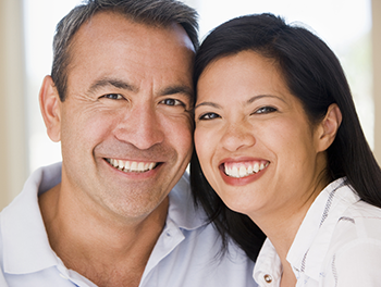 Couple who are happy to have found each other