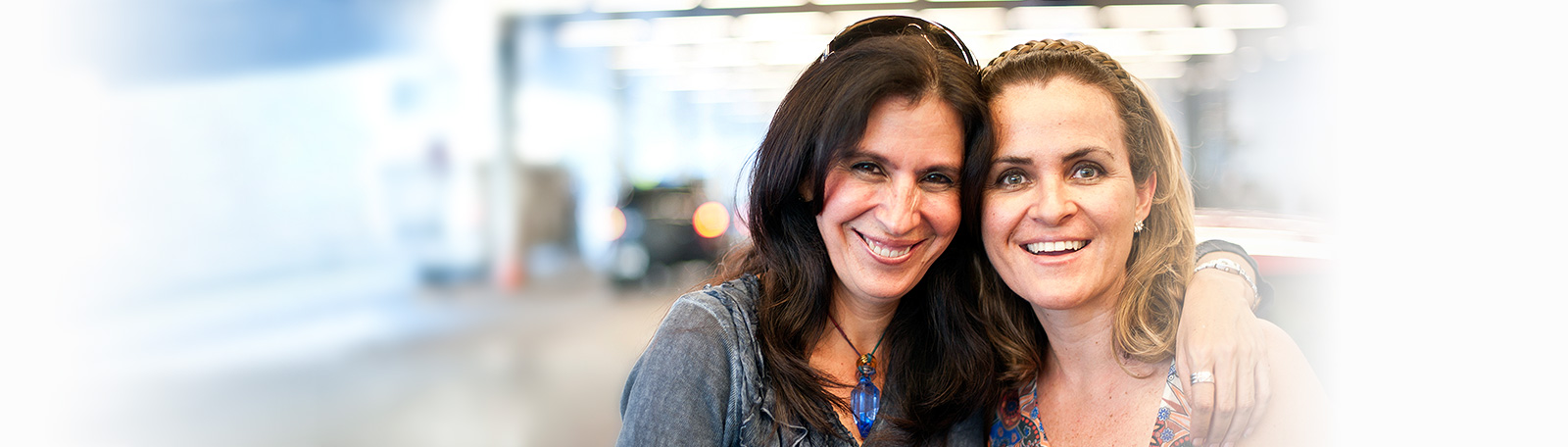 Lesbian couple happy to have found each other