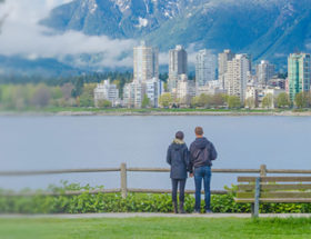 couple amoureux à Vancouver